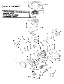 Part Location Diagram of 681667 Lawn Boy Interlock Cable
